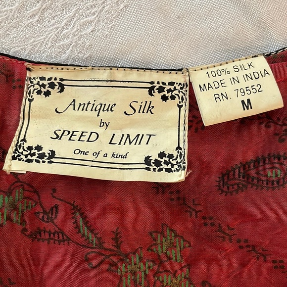 Vintage Silk Patchwork Indian Vest - Picture 7 of 7